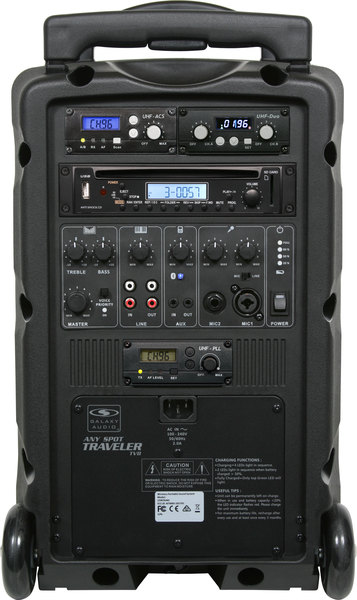 TV8-0010S000 TRAVELER 8 WIRELESS HEADSET: TV8 WITH 1-96 FREQUENCY UHF RECEIVER, HEADSET MIC WITH BODY PACK TRANX